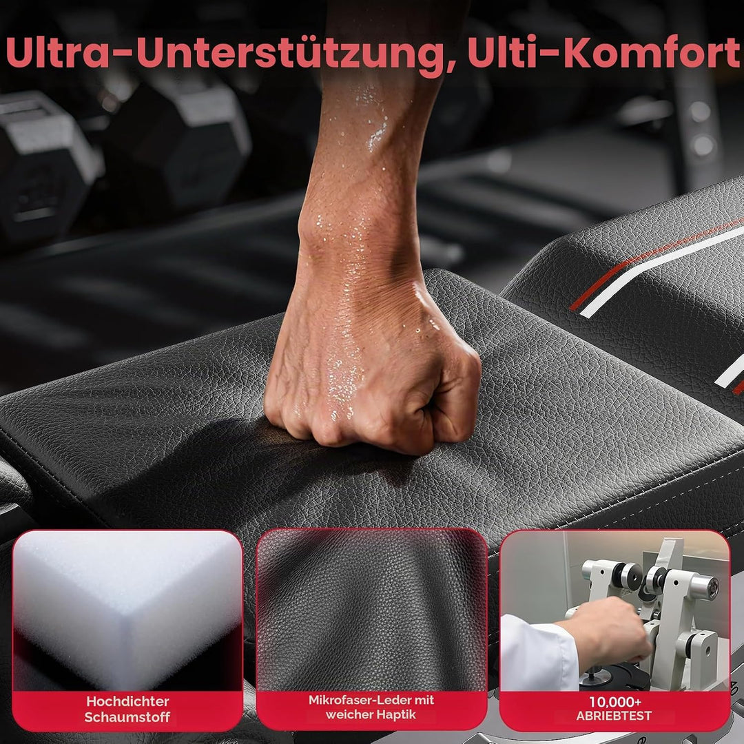FLYBIRD Multifunktions-Hantelbank, Heimgym-Hochleistungstraining, klappbar &amp; einstellbar, 360~544kg