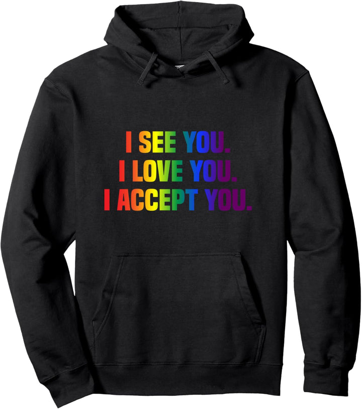 LGBT LGBTQ Lesben Gay Regenbogen Flagge Pride Pullover Hoodie