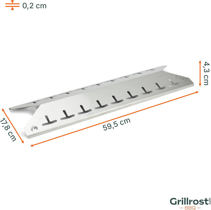 Grillrost.com Das Original Edelstahl Aromaschienen passend für Campingaz - Classic 2 - extra massiv