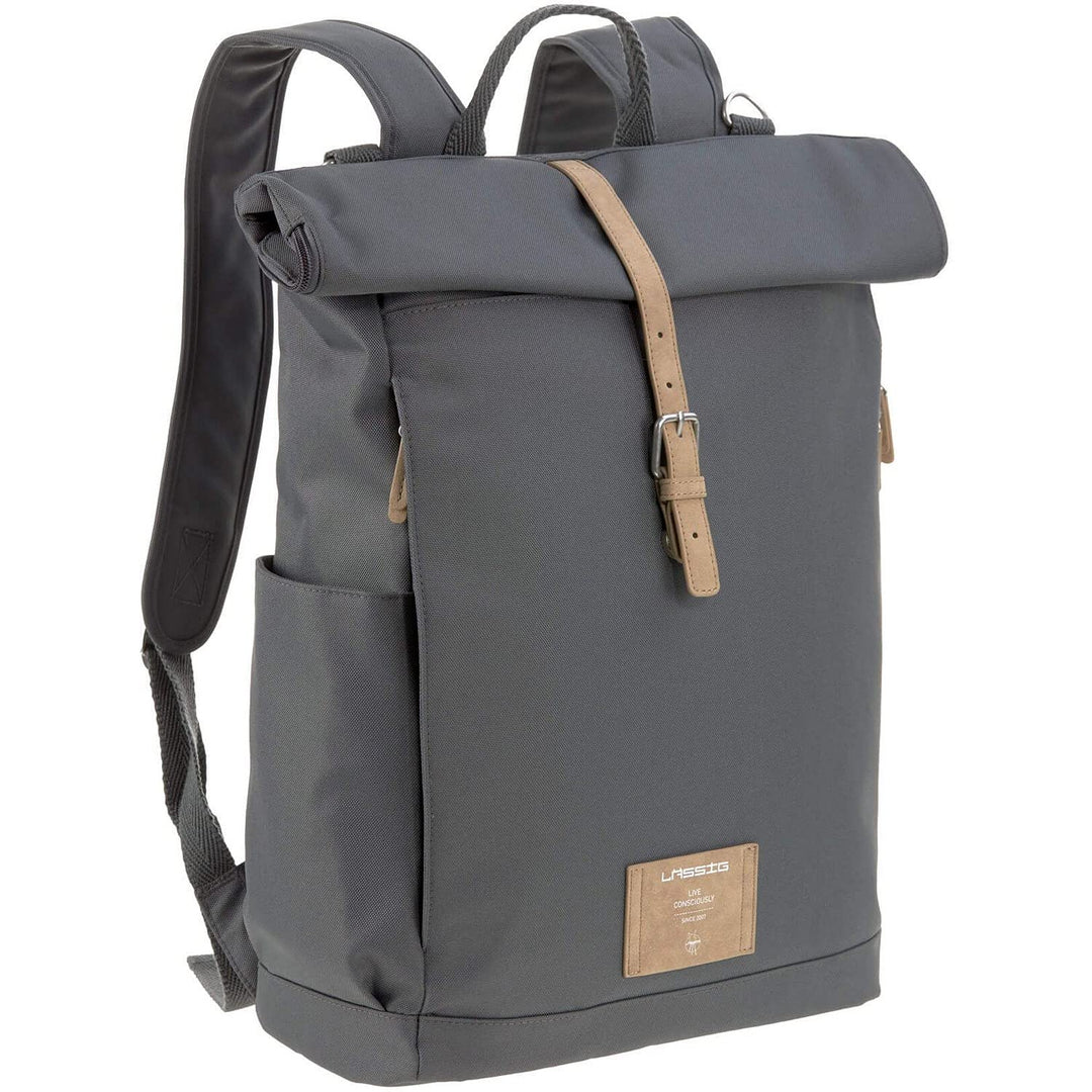 LÄSSIG Wickeltasche, Wickelunterlage, Kinderwagenbefestigung, Flaschenhalter nachhaltig produziert/G