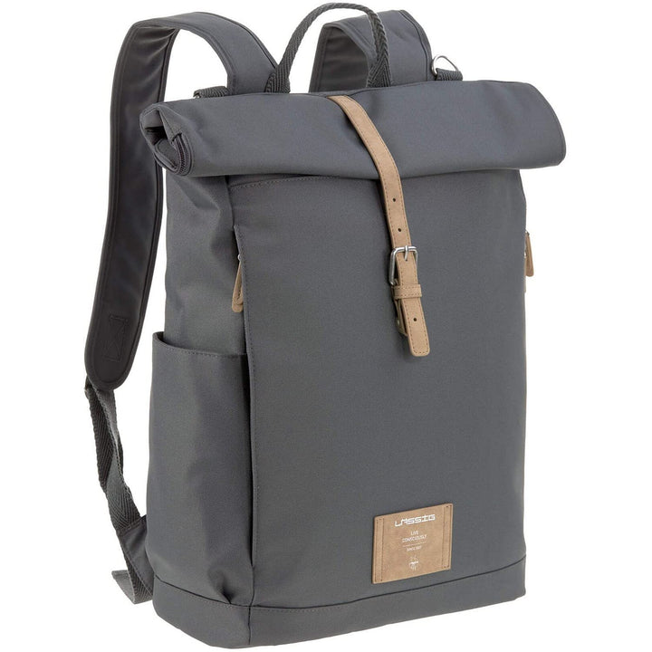 LÄSSIG Wickeltasche, Wickelunterlage, Kinderwagenbefestigung, Flaschenhalter nachhaltig produziert/G
