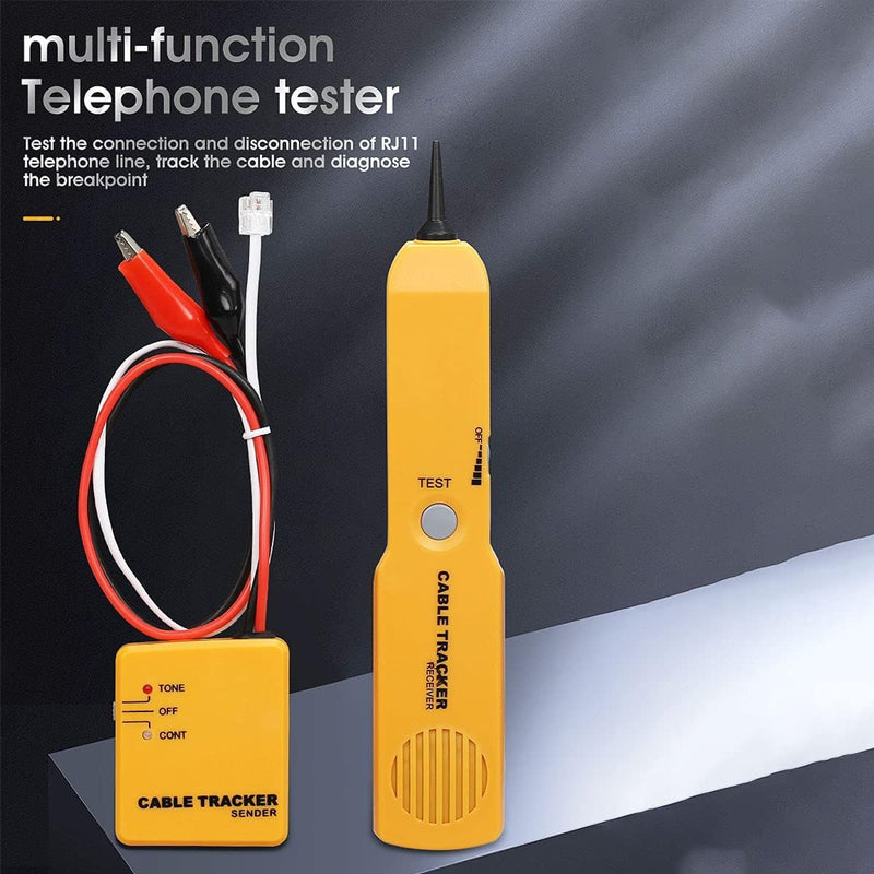 Network Tester Wire Tracer, tragbares RJ11-Netzwerkkabel-Tester Wire Tone Line Finder Detector Tool