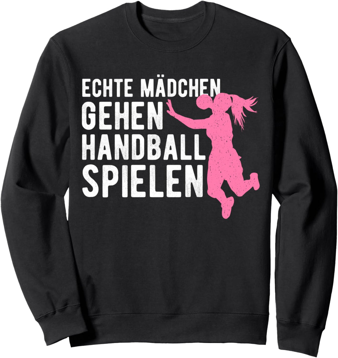 Mädchen spielen Handball I Handballerin Sweatshirt