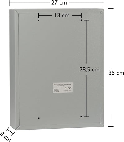 Wedo 10262137 Schlüsselschrank (für 21 Schlüssel, pulverbeschichtetes Stahlblech, mit modernem Elekt