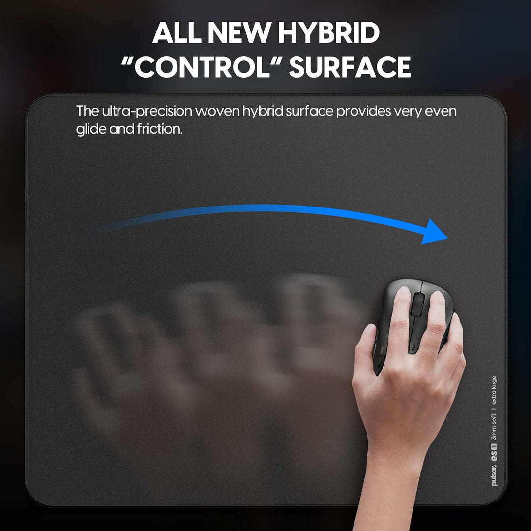 Pulsar ES1 Esports Professionelles Gaming-Mauspad, Bruce Lee Edition, 3 mm dick, rutschfeste Unterse