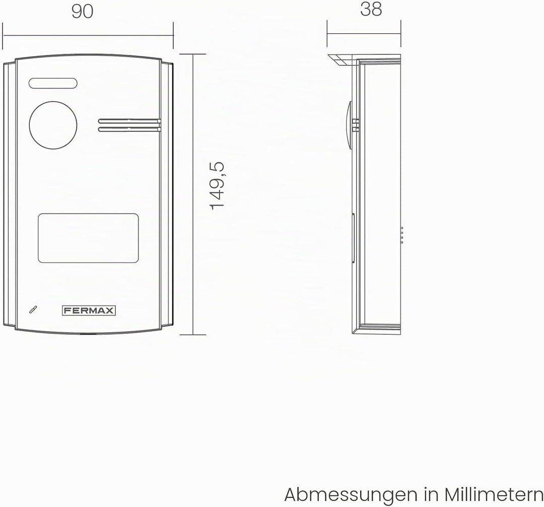 Fermax F1393 Video-Türsprechanlage, 7 Zoll (17,8 cm), WLAN-Touchscreen, SEE-U mit Anrufumleitung zum