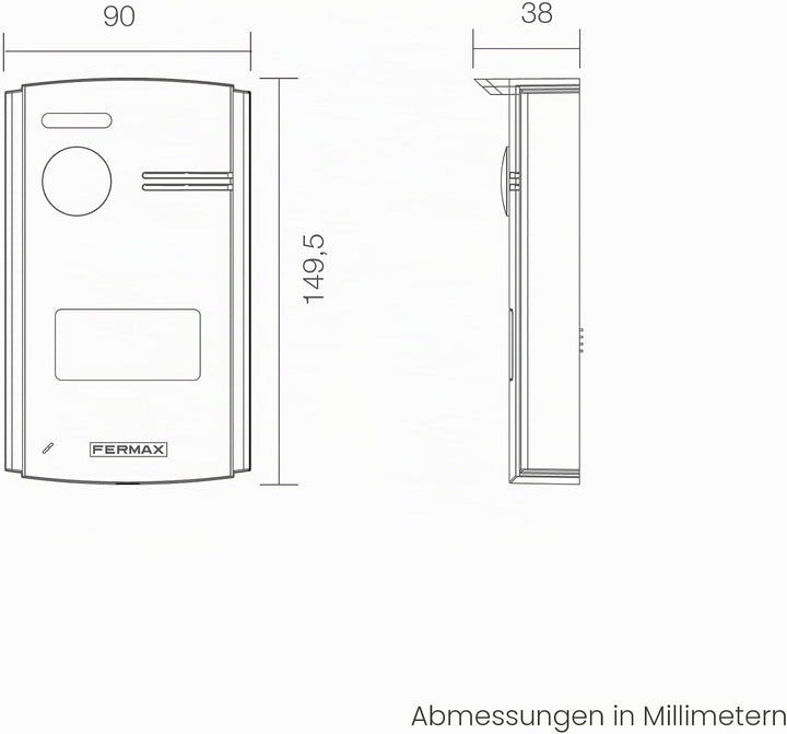 Fermax F1393 Video-Türsprechanlage, 7 Zoll (17,8 cm), WLAN-Touchscreen, SEE-U mit Anrufumleitung zum