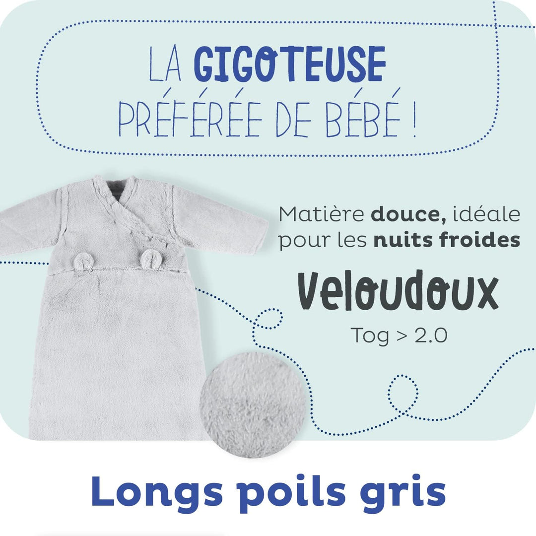 NOUKIE'S - Winterschlafsack 6-36 Monate (90-110 cm) - Schlafsack Tog 2-3,5 - Reissverschluss - Polye