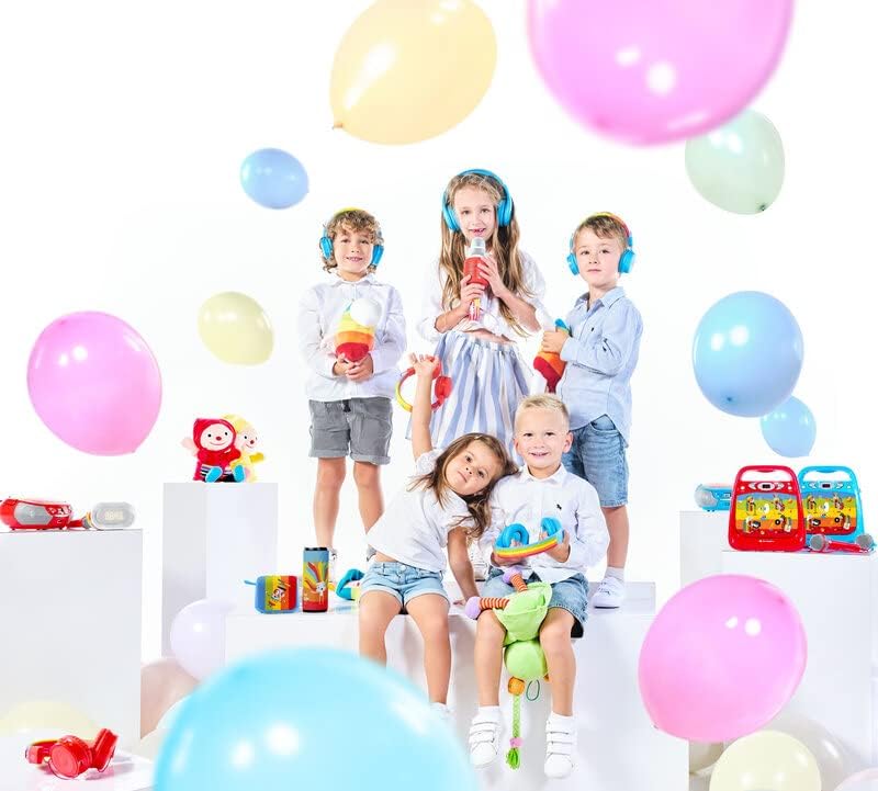GOGEN Kinderkaraoke Mikrofon mit Lautsprecher I Bis zu 15 Stunden Akku I Bluetoohth USB I SD Karten