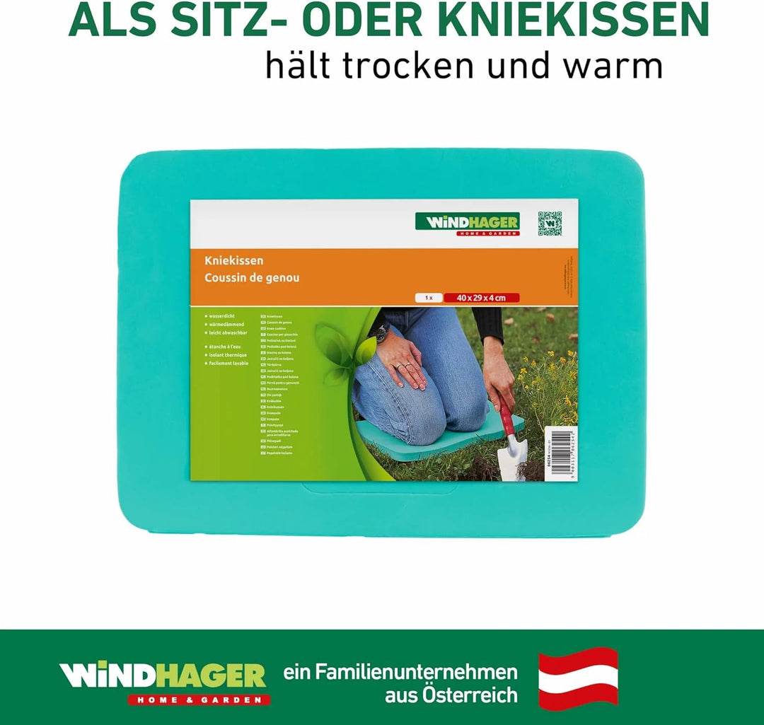 Windhager Permium Kniekissen, Sitzkissen, Mehrzweckkissen ideal für Arbeiten im Garten, Haus und Wer