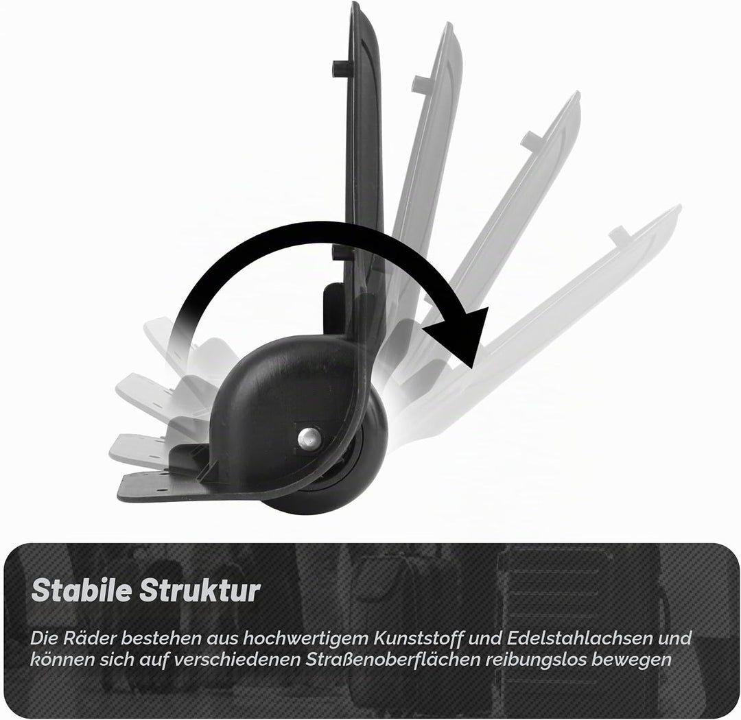 1 Pair Kofferrollen Gepäck Ersatzräder Gummi Koffer Ersatzräder Ersatzrollen(VD031), Vd031