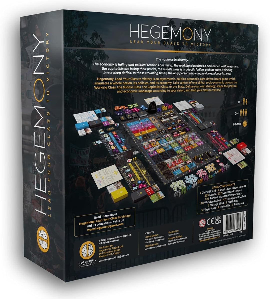 Hegemony Lead Your Class to Victory | Unique Asymmetric Card Driven Game | Political Economic Board