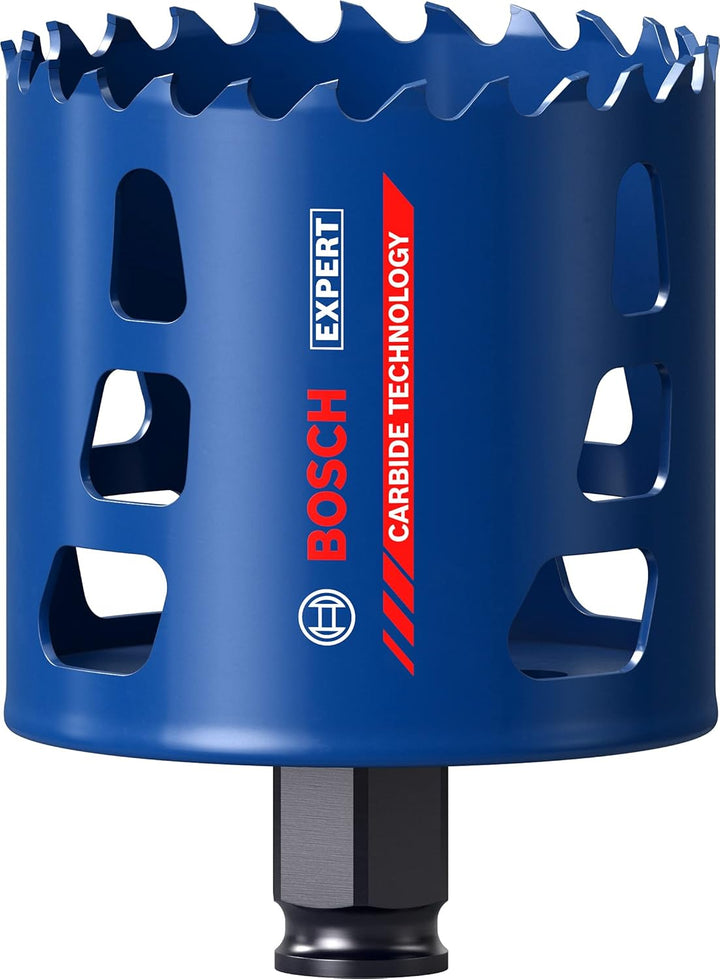 Bosch Professional 1x Expert Tough Material Lochsäge (für Holz mit Metall, Ø 67 mm, Zubehör Schlagbo