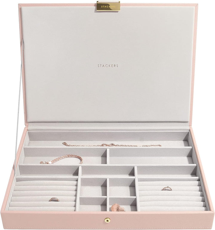 Stackers Blush Pink & Champagne Gold Supersize Jewellery Box Lid