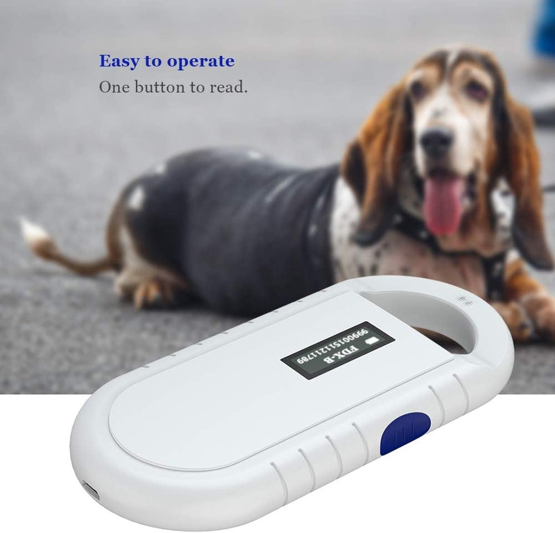 Elprico Chiplesegerät für Tiere, RFID Lesegerät Haustier-Mikrochip Scanner Chip Universelles RFID-Le