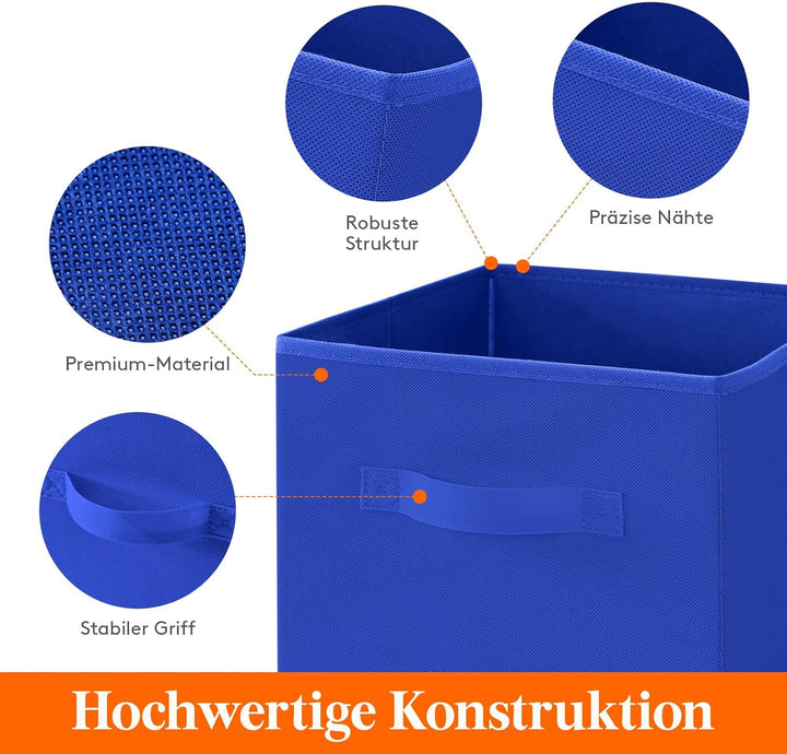 Lifewit 12 Stück Aufbewahrungswürfel, Aufbewahrungsbox aus Stoff, Ordnungsboxen aus Vliesstoff mit G