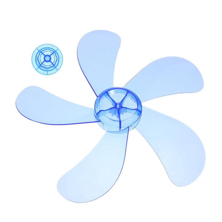 Ersatzlüfterflügel aus Kunststoff für Standventilator mit 5 Blättern und Mutternabdeckung Blau Einfa
