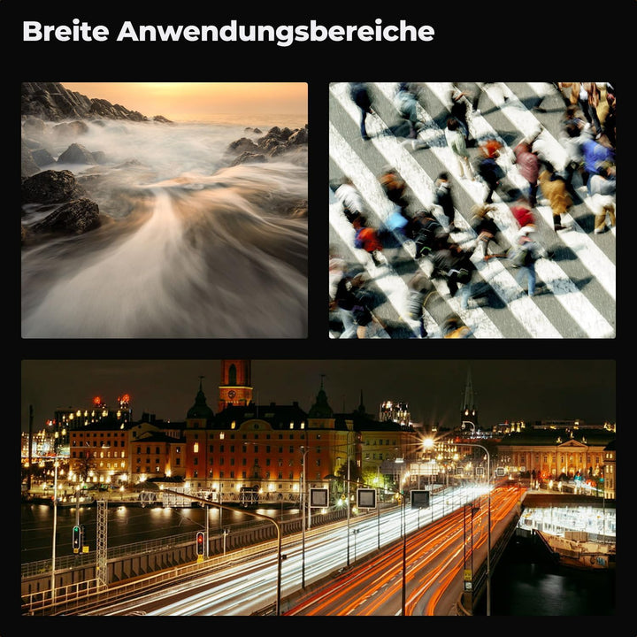 K&F CONCEPT K-Serie 46mm ND Filter Variabler Graufilter ND2-400 (1-9 Blendenstufen) mit Objektivdeck