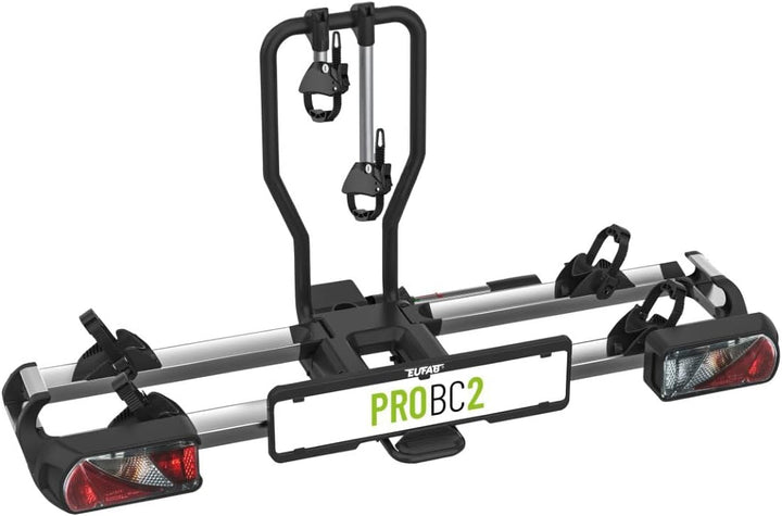 EUFAB 11600 Fahrradträger ProBC2, Heckträger für 2 Fahrräder/E-Bikes, 60 kg Nutzlast, vormontiert, a