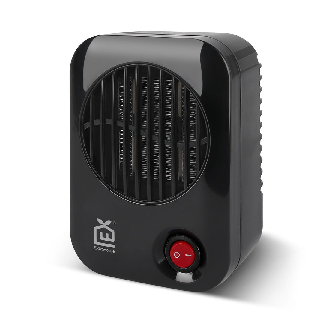 Mini Elektrischer Heizlüfter 600W, Kleiner PTC Tischheizgerät mit Überhitzungsschutz und V0-Flammsch