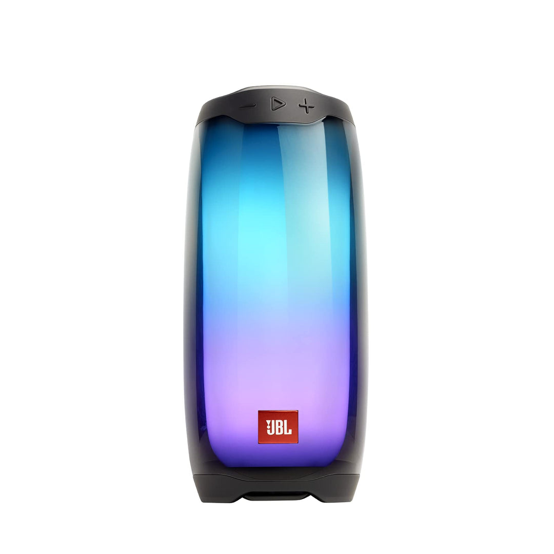 JBL Pulse 4 in Schwarz – Wasserdichter Bluetooth-Lautsprecher mit 360-Grad-Beleuchtung – Bis zu 12 S