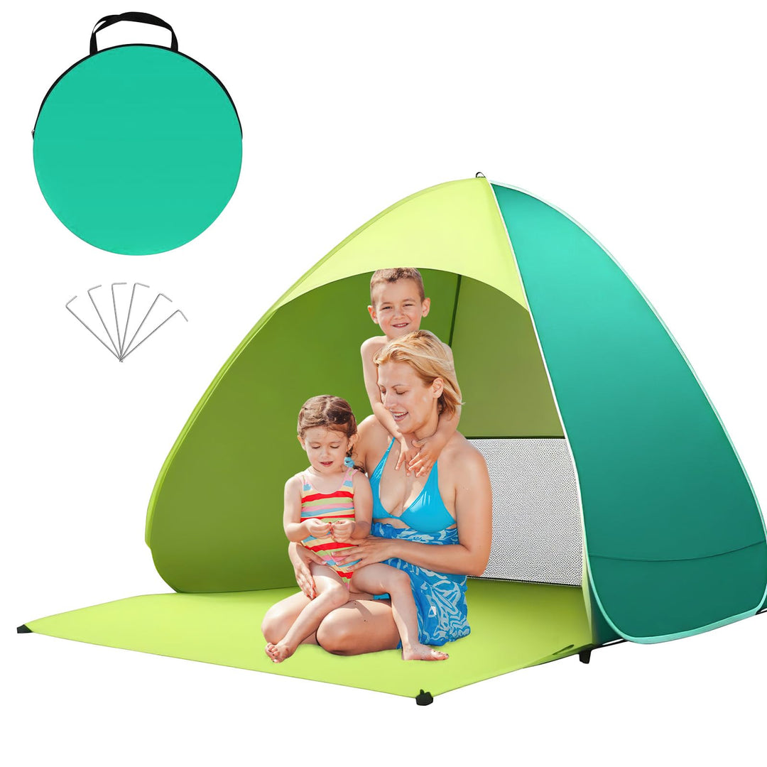 dellyy Pop Up Beach Tent UV Baby, UPF 50+, Tent Travel bietet Platz für 2-3 Personen, Beach Shelter