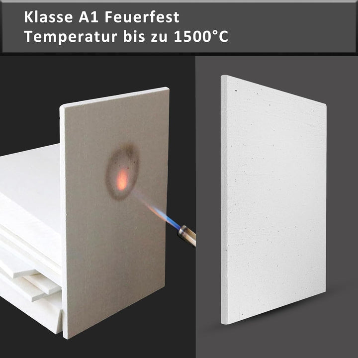 BXI Keramikfaser-Wärmedämmplatte, 30 x 20 cm, Dicke: 1 cm, 1 Stück, anorganisch, schwer entflammbar,
