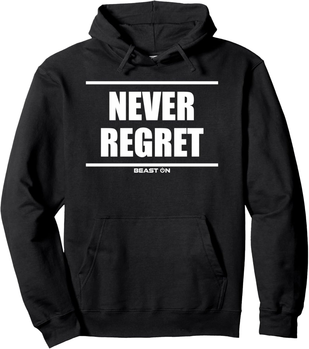 Never Regret Bodybuilding Gains Gainz Gym Fitness Motivation Pullover Hoodie