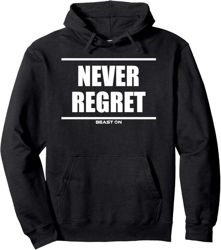 Never Regret Bodybuilding Gains Gainz Gym Fitness Motivation Pullover Hoodie