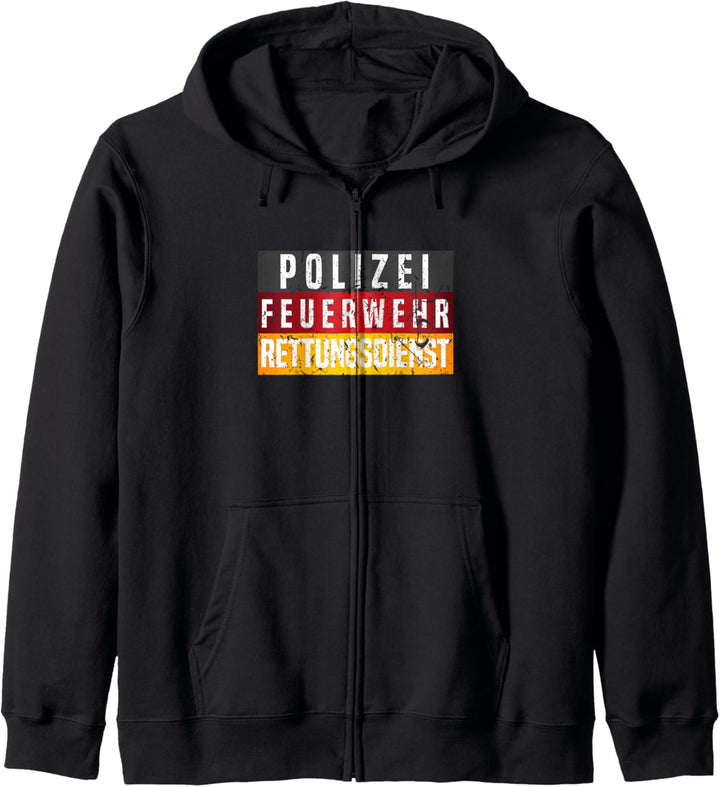 Polizei Feuerwehr Rettungsdienst Systemrelevante Berufe Kapuzenjacke