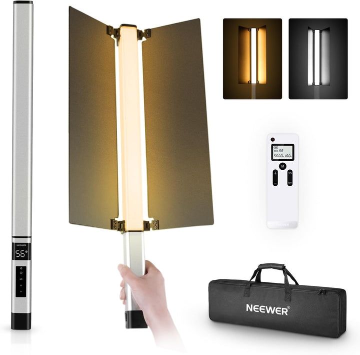 NEEWER CL124 PRO Handheld LED Leuchtstab, zweifarbiger Video Lichtstab mit 2,4G Steuerung, verbesser