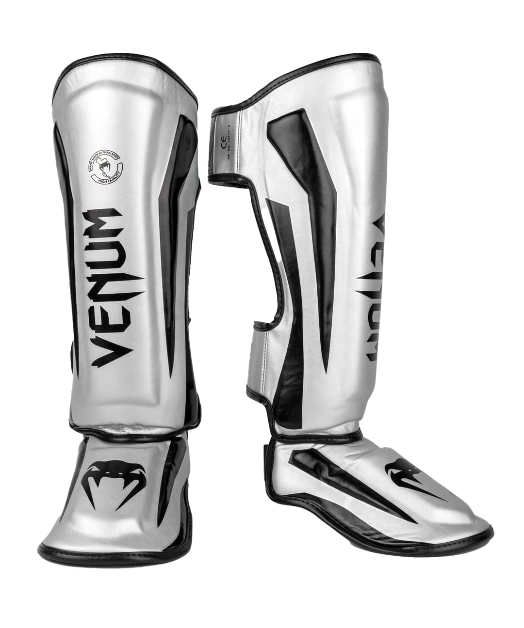 Venum Elite Boxen Schienbeinschutz L Silber/Schwarz, L Silber/Schwarz