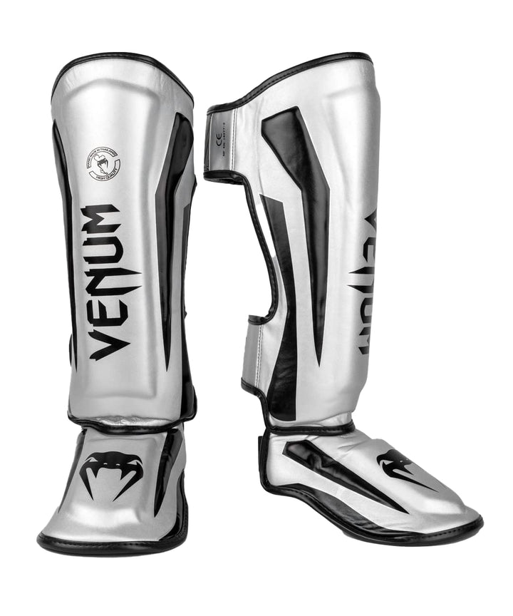 Venum Elite Boxen Schienbeinschutz M Silber/Schwarz, M Silber/Schwarz