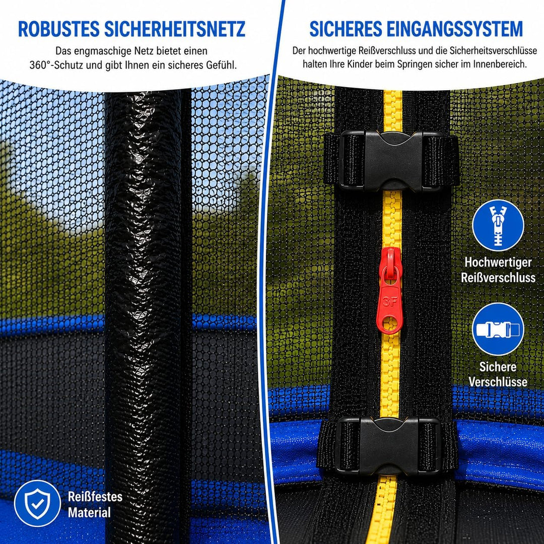4myBaby Trampolin Ersatznetz Sicherheitsnetz Trampolinersatznetz Ø 244 305 366 cm 305 cm, 305 cm