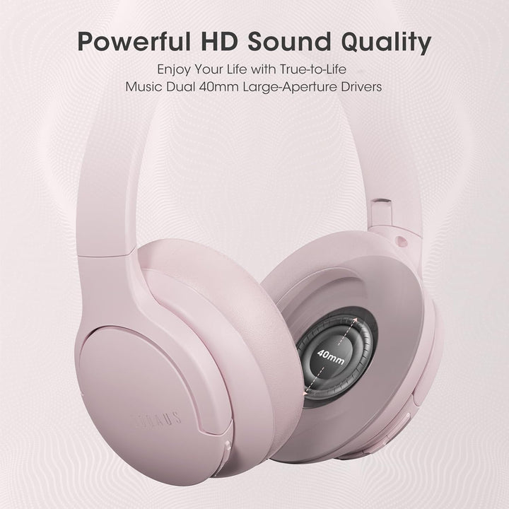 DOQAUS Kopfhörer Kabellos Bluetooth [Bis zu 90 Std] Bluetooth Kopfhörer Over-Ear mit 3 EQ-Modi, HiFi