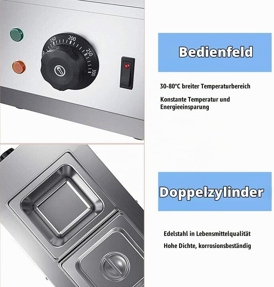 Fayelong Schokoladenschmelzmaschine &amp; Erwärmung Elektrischer Schmelzgerät Schokoladenschmelzofen Mit