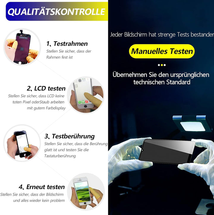 RongZy Kompatibel mit Samsung Galaxy A12/A125F Ersatz Bildschirm LCD Display und Touchscreen-Digitiz