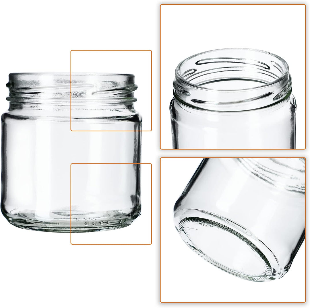 KADAX Einmachgläser 200 ml 20er Set, Dessertgläser fi66 – Marmeladengläser mit Twist-Off Deckel, Luf