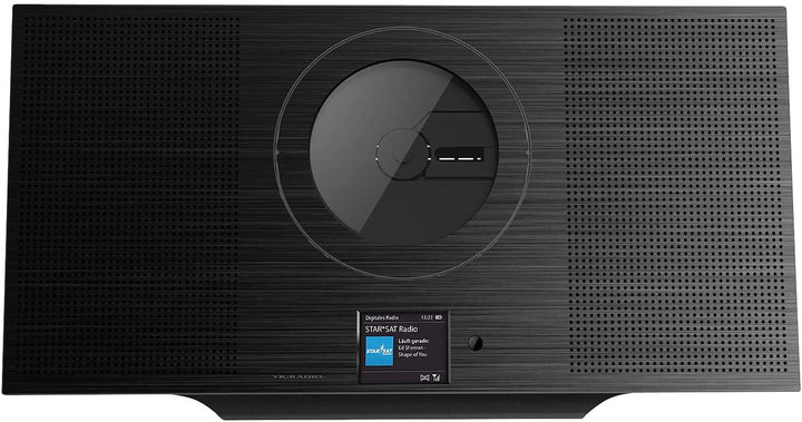 VR-Radio DAB Radio mit MP3 Player: Stereoanlage, Alu, Internet-Radio/CD/DAB+/Bluetooth, 60W, DSP, sc