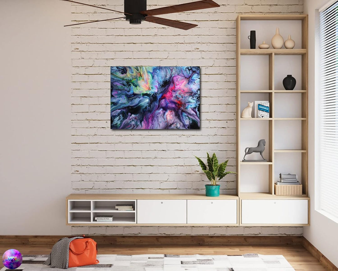 Original Gemälde Abstrakte Malerei - moderne hochglanz Wandbilder - Resin Art Kunst Bild Harz Unikat