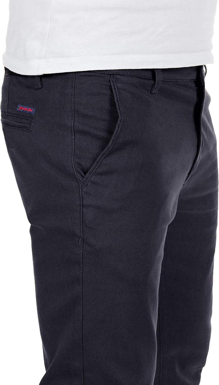 Yazubi Herren Chino Hose, Modell Dustin, Chinohose by Yzb Jeans 29W / 30L Blau (Night Sky 4r193924),