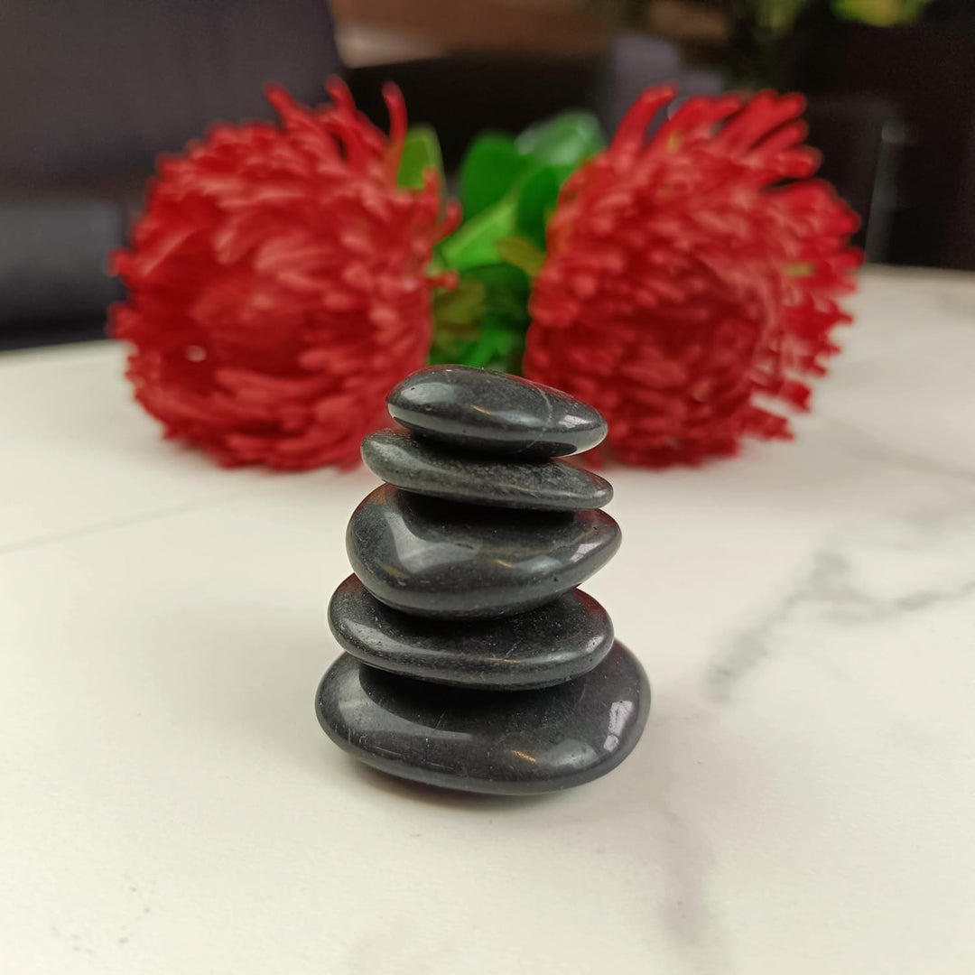 Dekosteine schwarz poliert 20 kg, Kieselsteine Garten 2-3 cm, Zierkies für Vasen, Flusssteine, Ziers