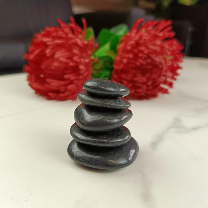 Dekosteine schwarz poliert 20 kg, Kieselsteine Garten 2-3 cm, Zierkies für Vasen, Flusssteine, Ziers