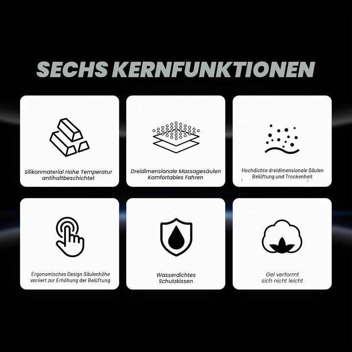 Leapiture Motorrad Sitzkissen Motorrad Gel Sitzkissen Kühlung unten Schock Absorption Druckentlastun