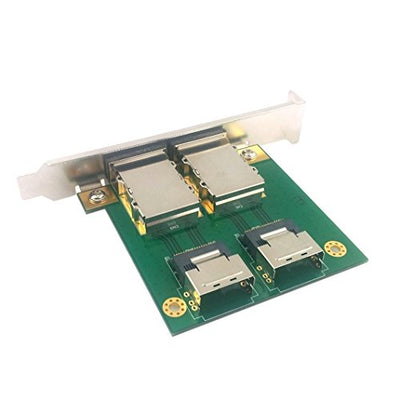 jser Dual Anschlüsse Mini-SAS SFF-8088 zu SAS 36-pin SFF-8087 PCBA weiblich Adapter mit PCI-Halterun