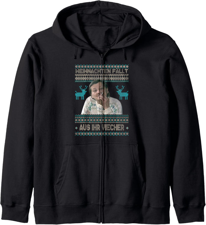 weihnachten fällt aus ihr viecher Kapuzenjacke