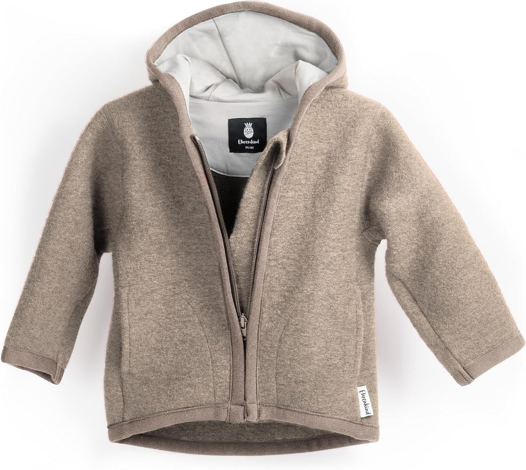 Ehrenkind® Walkjacke | Jacke für Kind aus Natur Schurwolle mit Reissverschluss | Walk Jacke für Baby