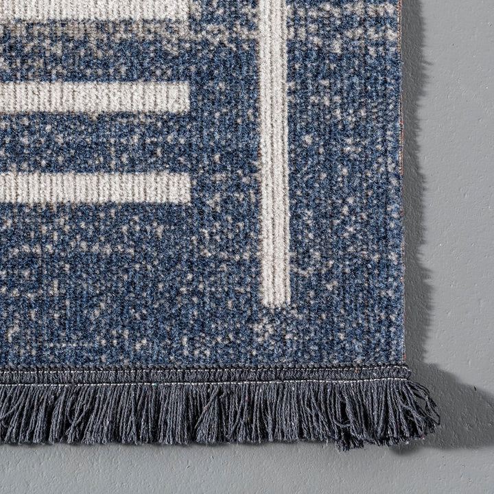 nuLOOM Area Rug, 4' x 6', Blue 4' x 6' (Rectangular) Blau, 4' x 6' (Rectangular) Blau