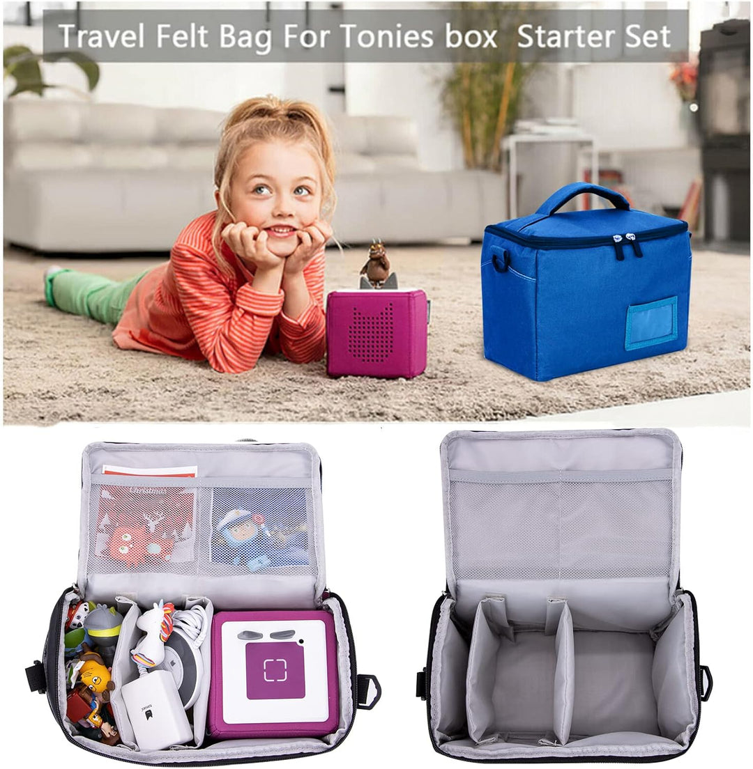 Tasche Kindergepäck viel Platz für Toniebox Figuren Tigerbox Transport Folie Hörfiguren Musikboxen M