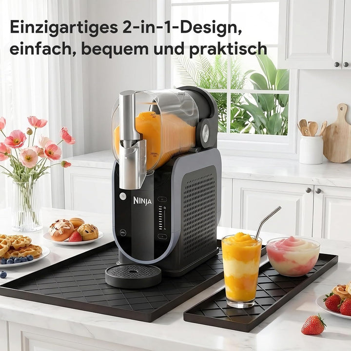 Silikonmatte für Ninja Slushie & Creami Maschine, FS301/NC502/NC301/NC302/NC701, Abnehmbarer Arbeits